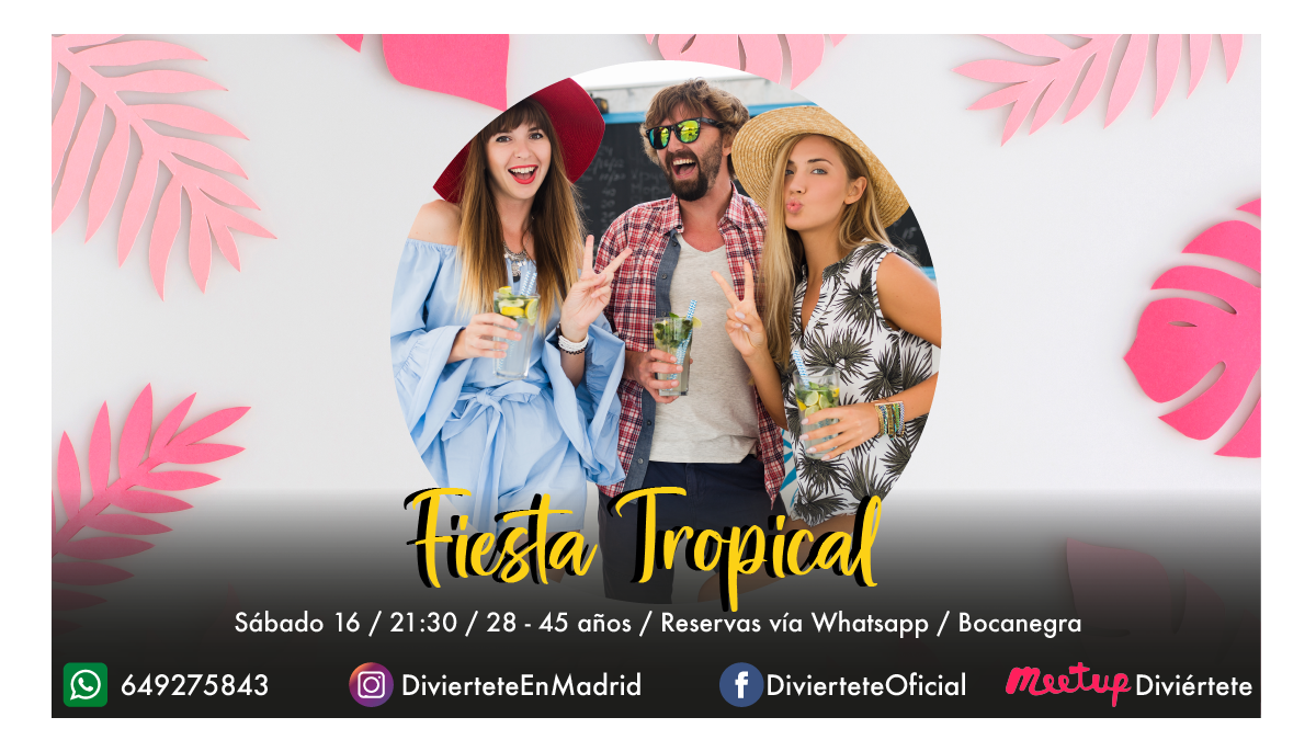 🦩⚡Fiesta Tropical 🦩⚡ En la terraza del Bocanegra☀️🌻