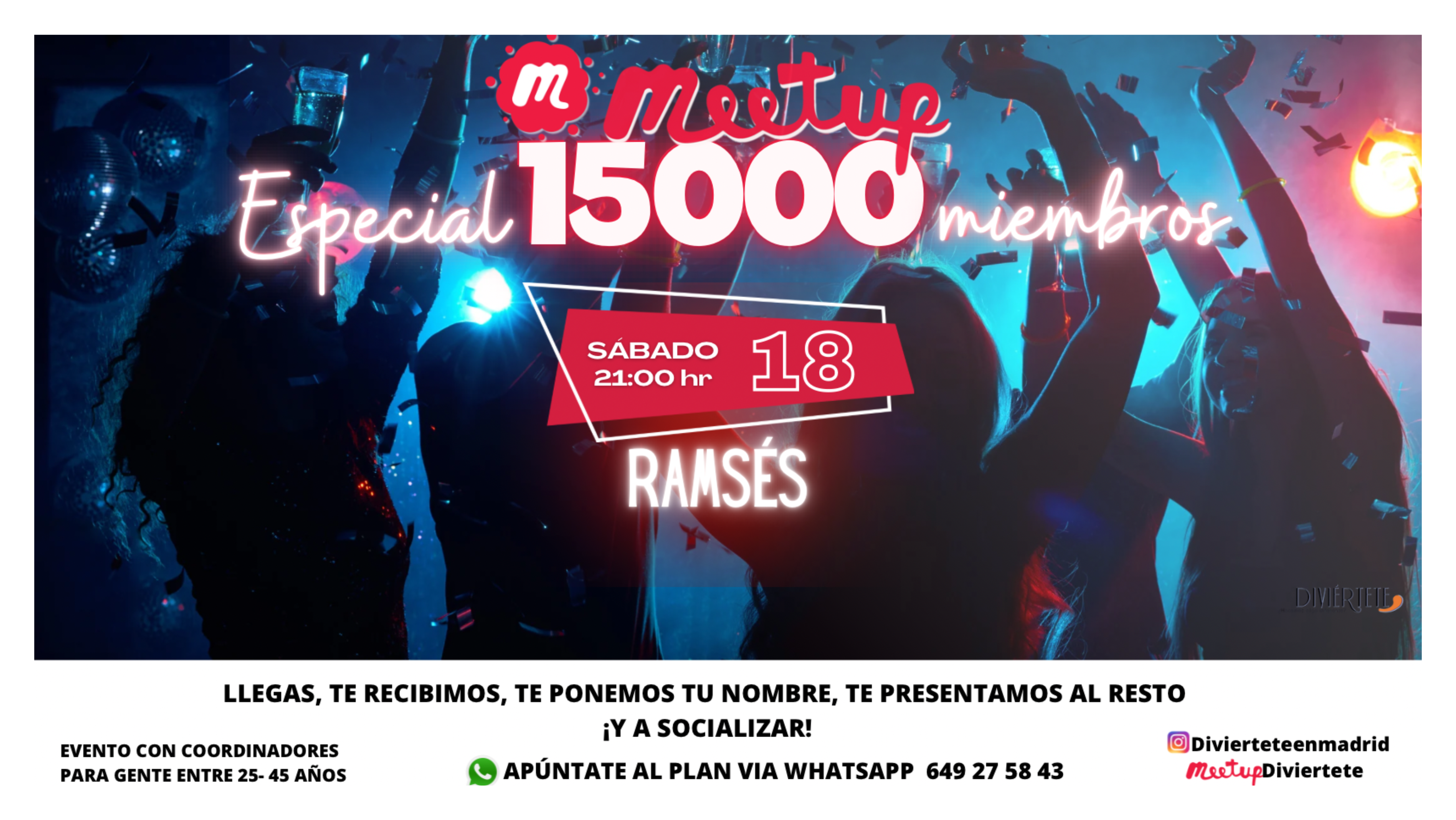 FIESTA DE LOS 15 MIL USUARIOS EN MEETUP EN THE LOBBY DE RAMSES