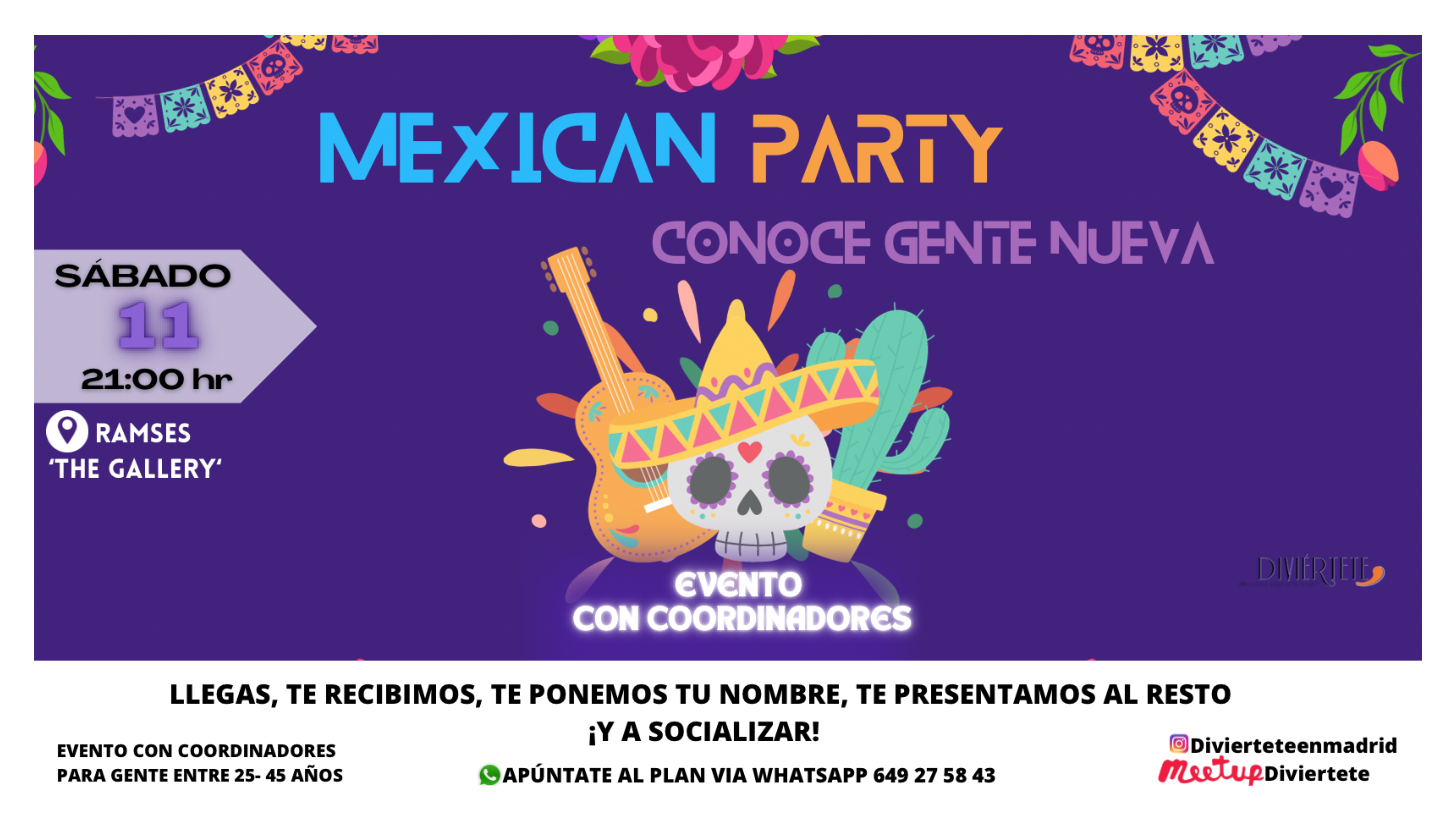 MEXICAN PARTY EN THE GALLERY RAMSES Y DESPUES FLORIDA