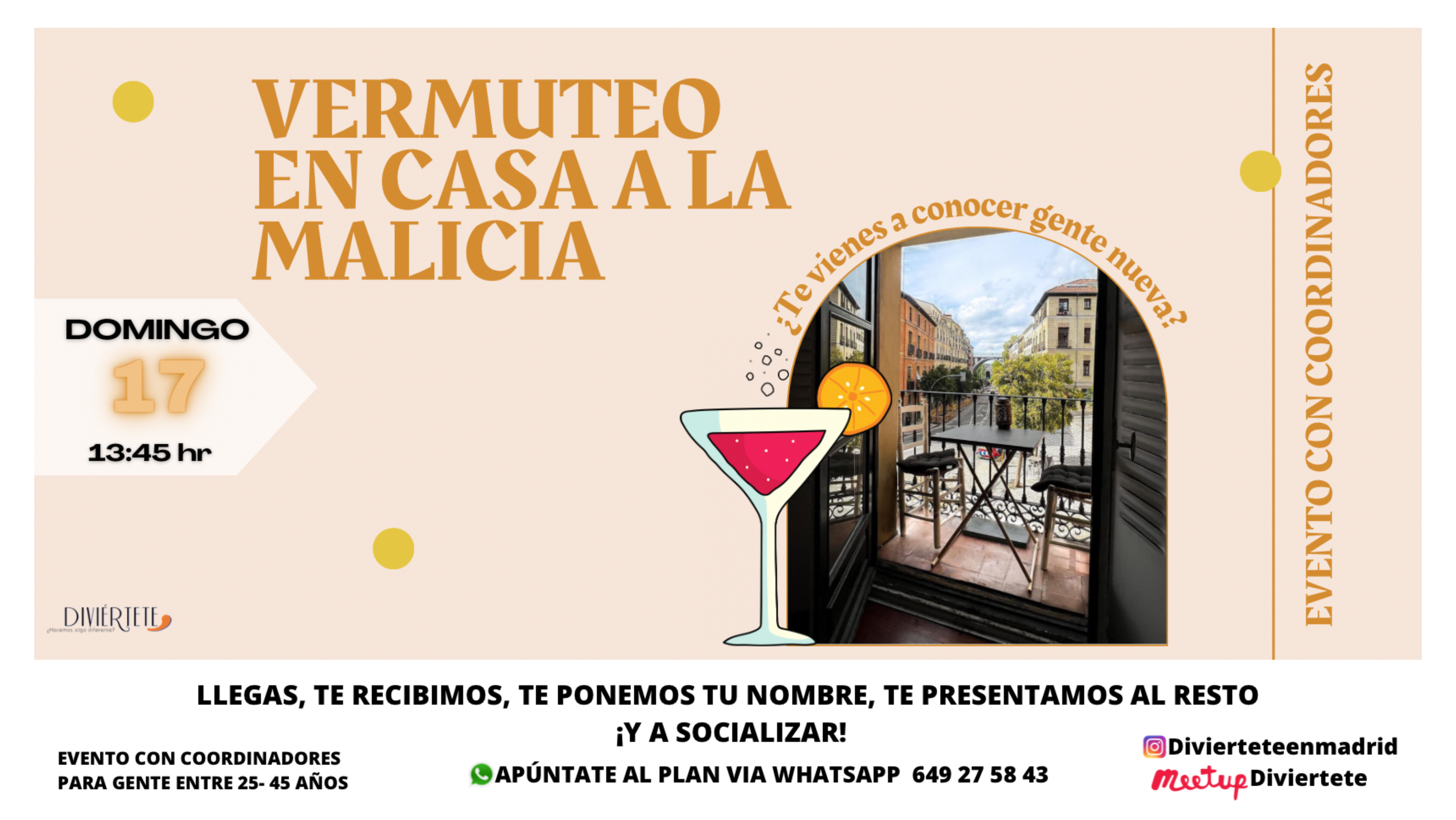 VERMUTEO EN LA LATINA, VENTE A CONOCER GENTE NUEVA!