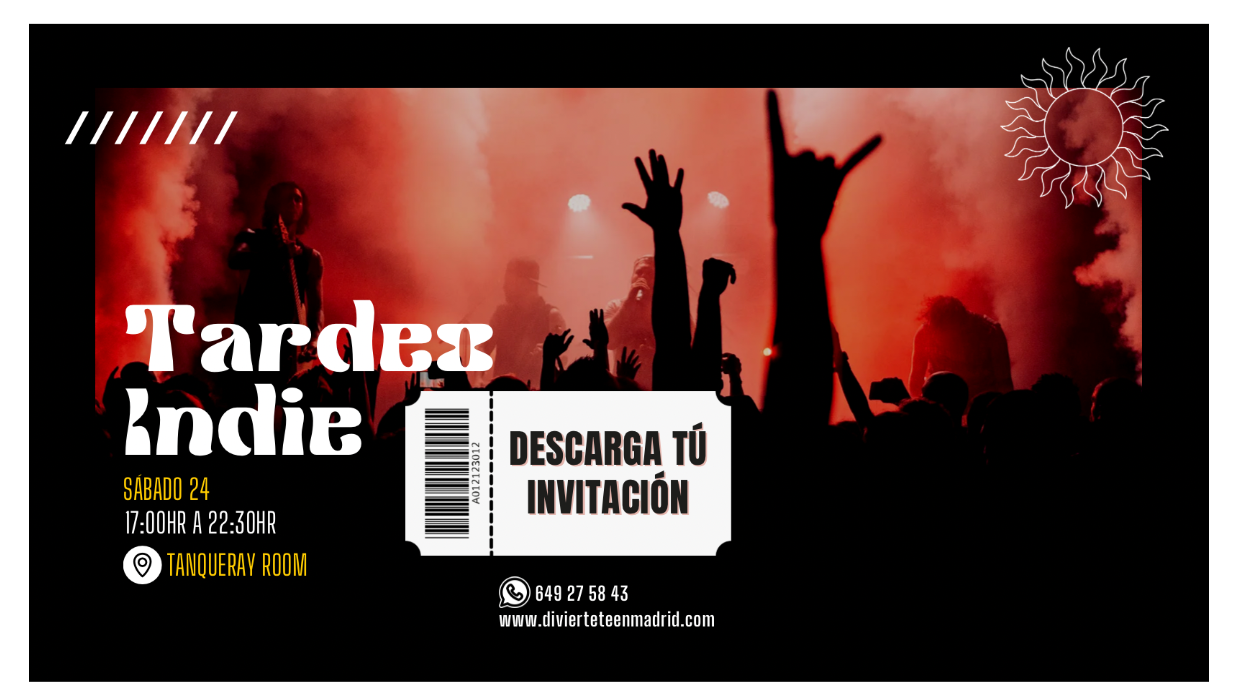 TARDEO INDIE DIVIERTETE EN TANQUERAY ROOM.