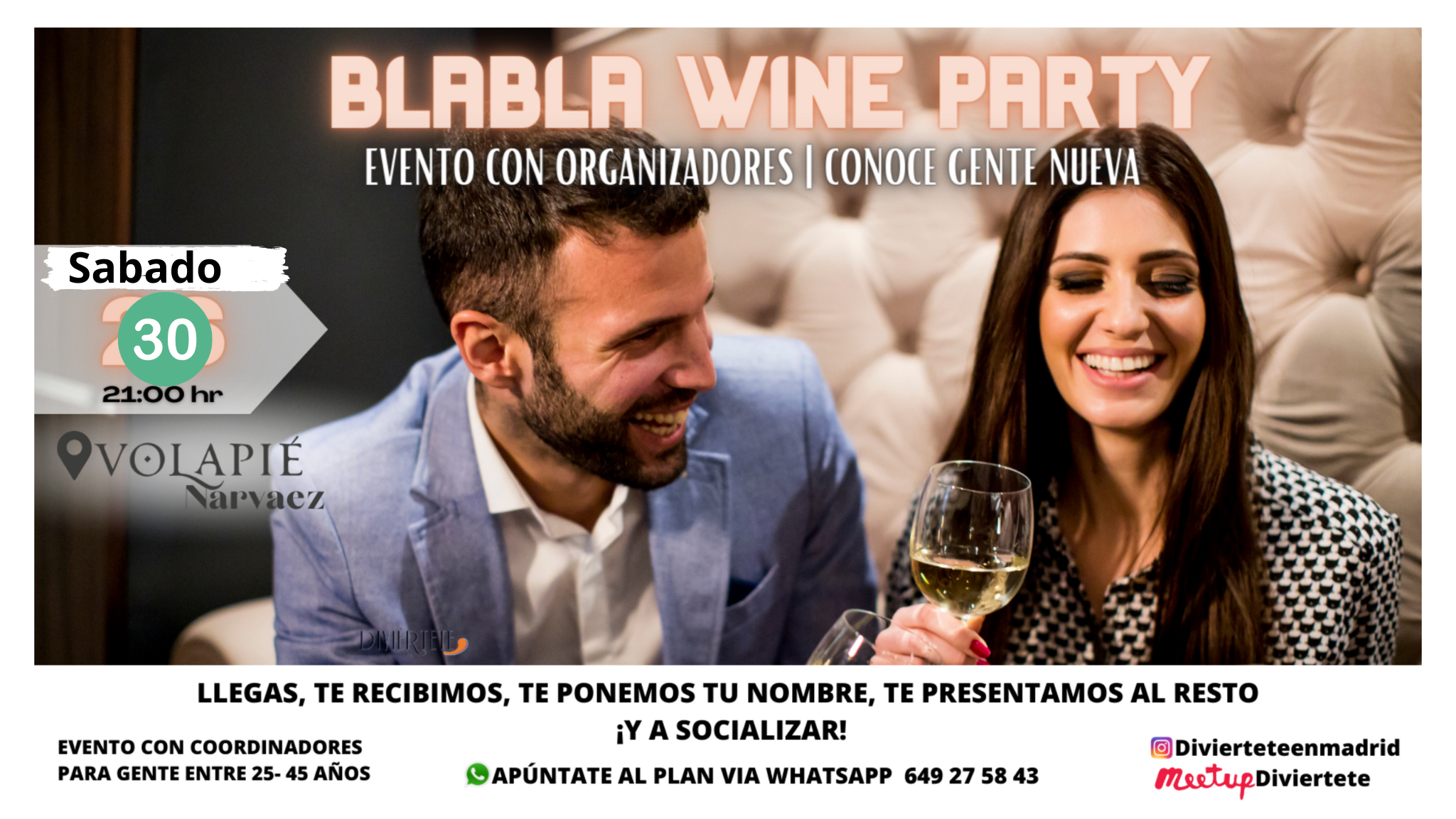 BLA BLA WINE Y FIESTA EN FLORIDA RETIRO.